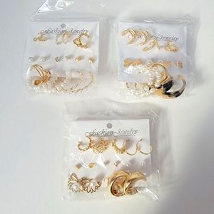 3 Set ( 27 pcs) Brand New  Fashion Earrings for $ 20